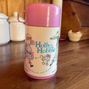 Vintage 1989 Holly Hobbie Thermos By Aladdin Rare